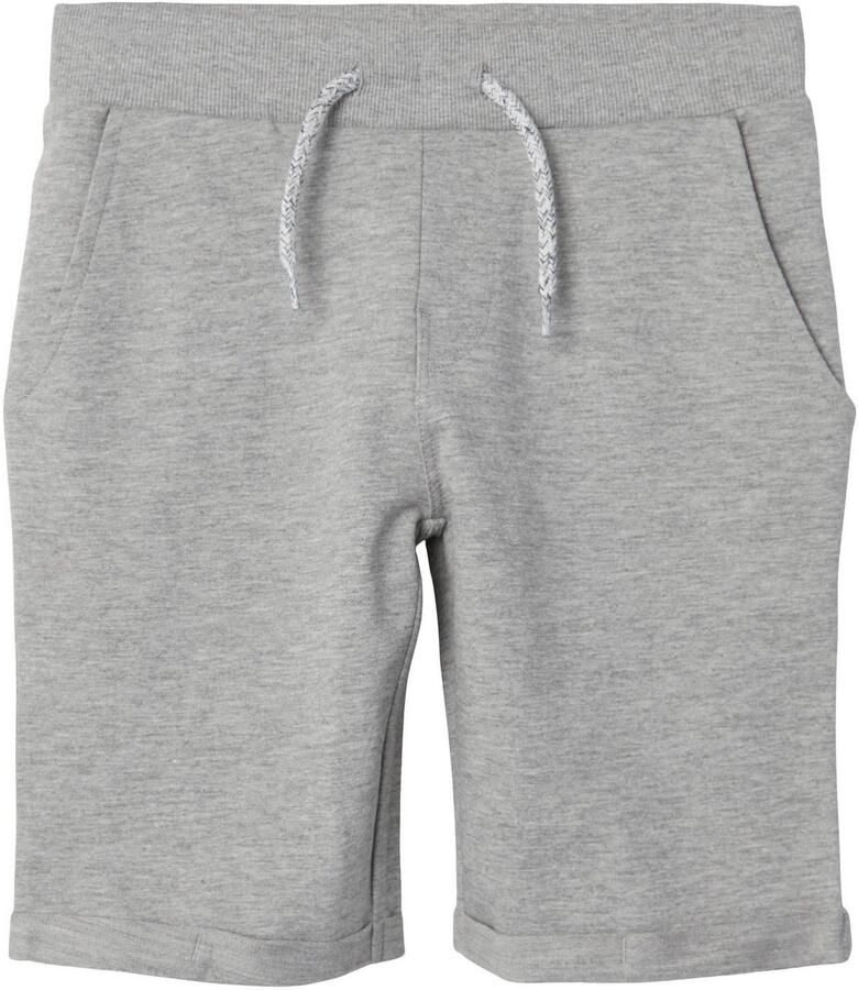 Name it KIDS regular fit sweatshort NKMVERMO grijs melange Effen 104 - Foto 4