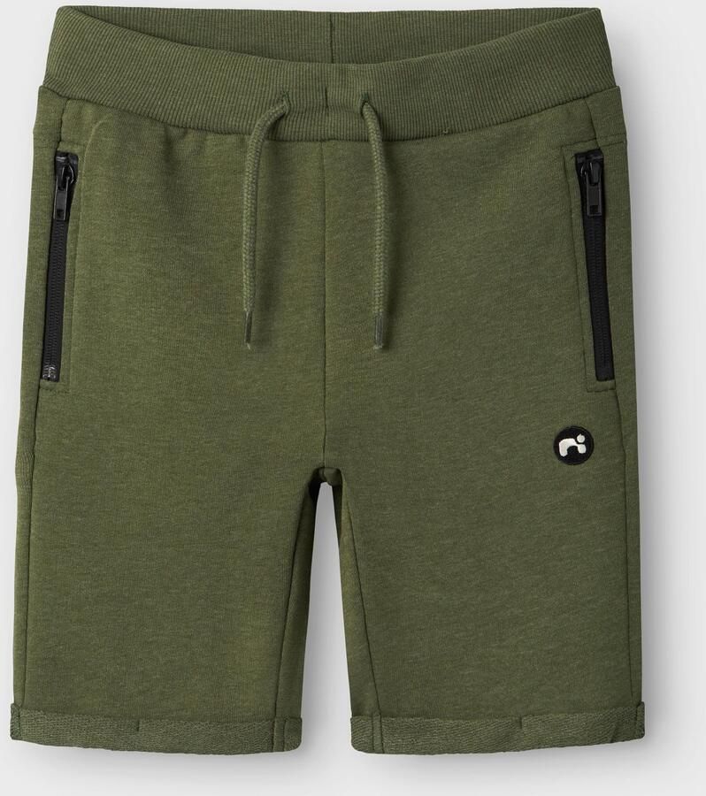 Name It Sweatshort NKMVIMO SWE SHORTS BRU NOOS Katoenmix omslagzoom zakken met ritssluiting - Foto 2