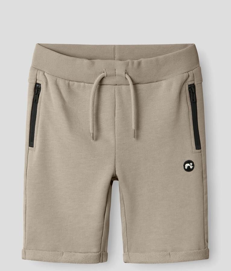Name It Sweatshort NKMVIMO SWE SHORTS BRU NOOS Katoenmix omslagzoom zakken met ritssluiting - Foto 3