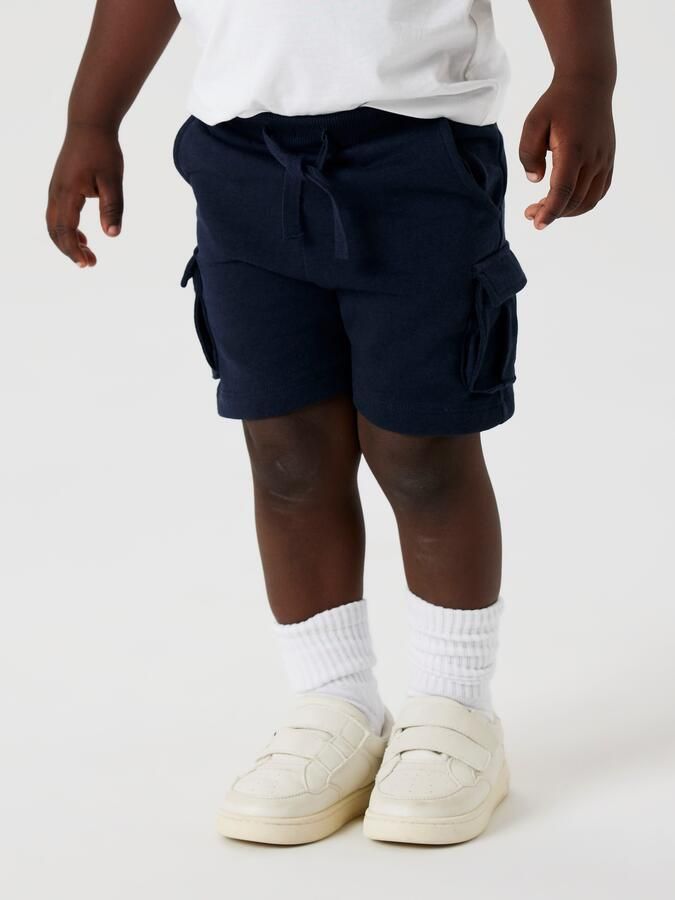 Name It Sweatshort NMMOLI SWEAT SHORTS UNB NOOS Katoenmix verstelbare en elastische tailleband cargozakken - Foto 4