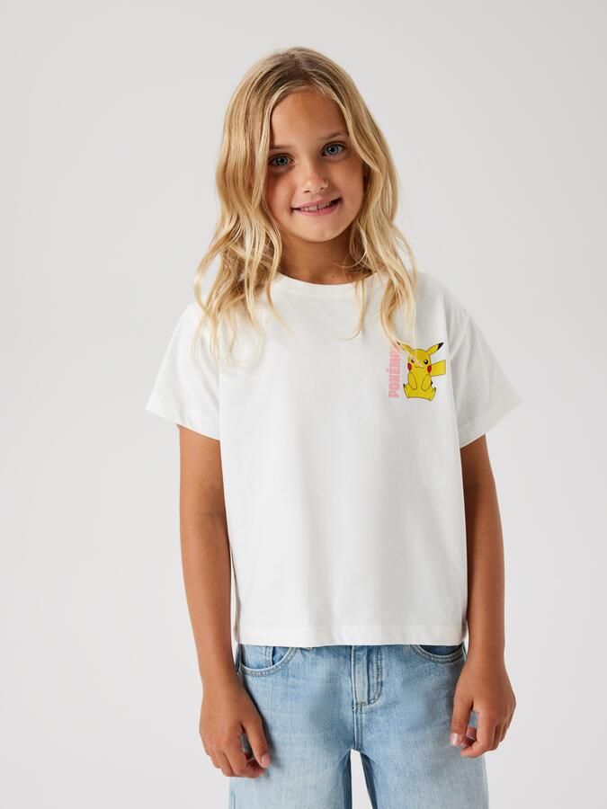 Name It T-shirt NKFDYPPI POKEMON SS RLX TOP NOOS SKY met geweldig pokémon borst- en groot rugmotief - Foto 7