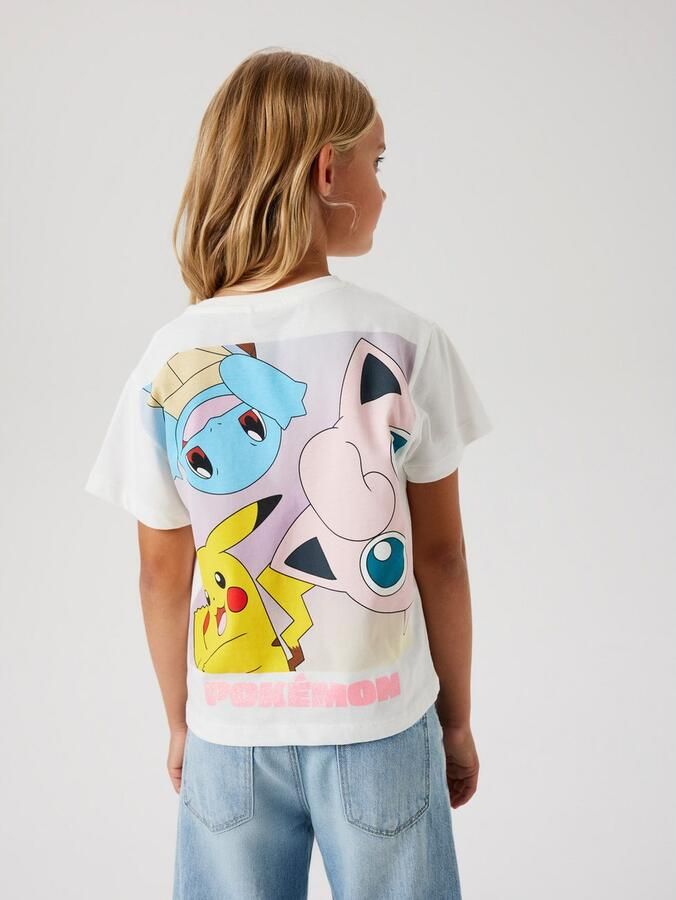 Name It T-shirt NKFDYPPI POKEMON SS RLX TOP NOOS SKY met geweldig pokémon borst- en groot rugmotief - Foto 4