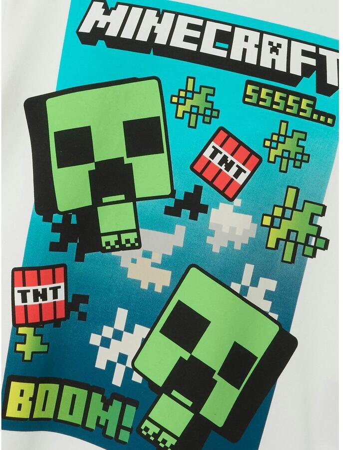 Name It T-shirt NKMMUS voor jongens met Minecraft-print en elastische tailleband - Foto 2