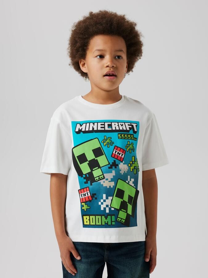 Name It T-shirt NKMMUS voor jongens met Minecraft-print en elastische tailleband - Foto 6