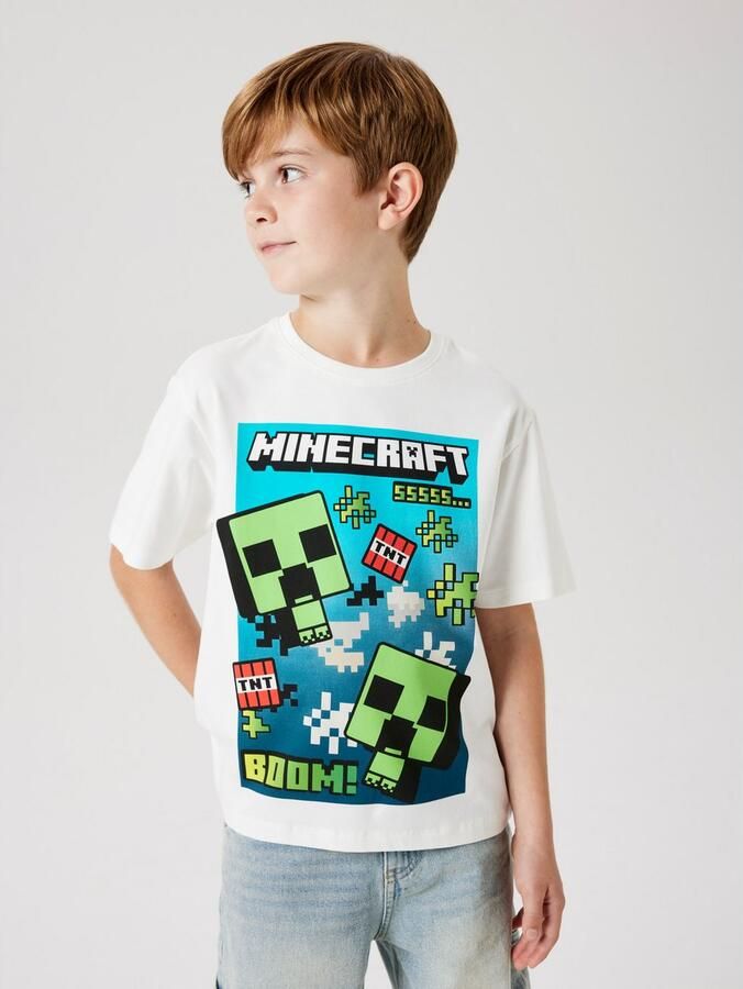 Name It T-shirt NKMMUS voor jongens met Minecraft-print en elastische tailleband - Foto 5