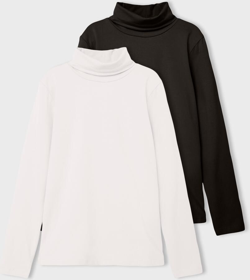 Name It T-shirt NKNVIGGO 2P LS SLIM ROLLNECK O NOOS (set 2-delig) - Foto 2