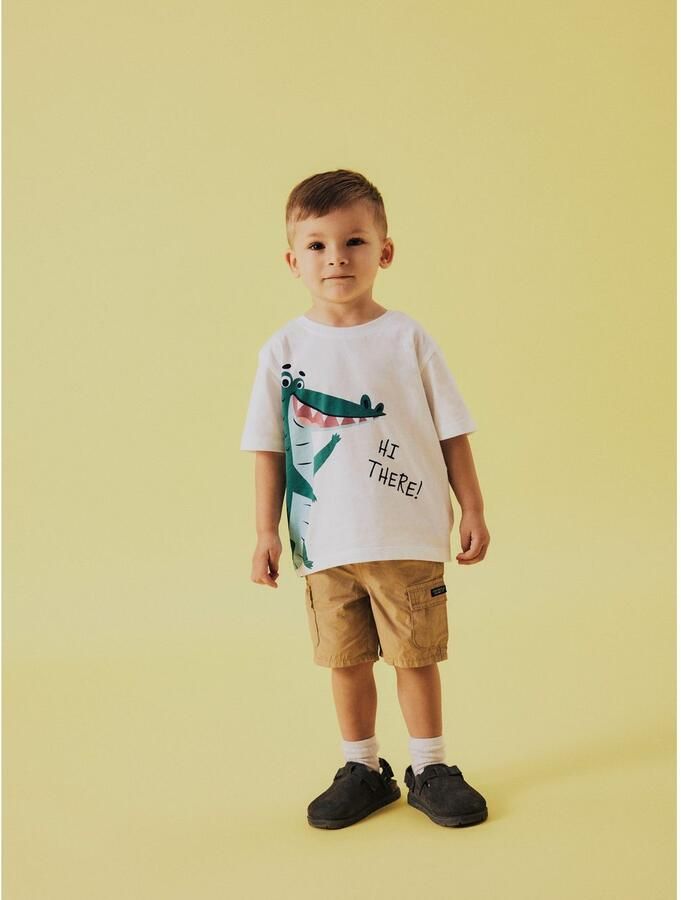 Name it T-shirt met motiefprint model 'HELGE'