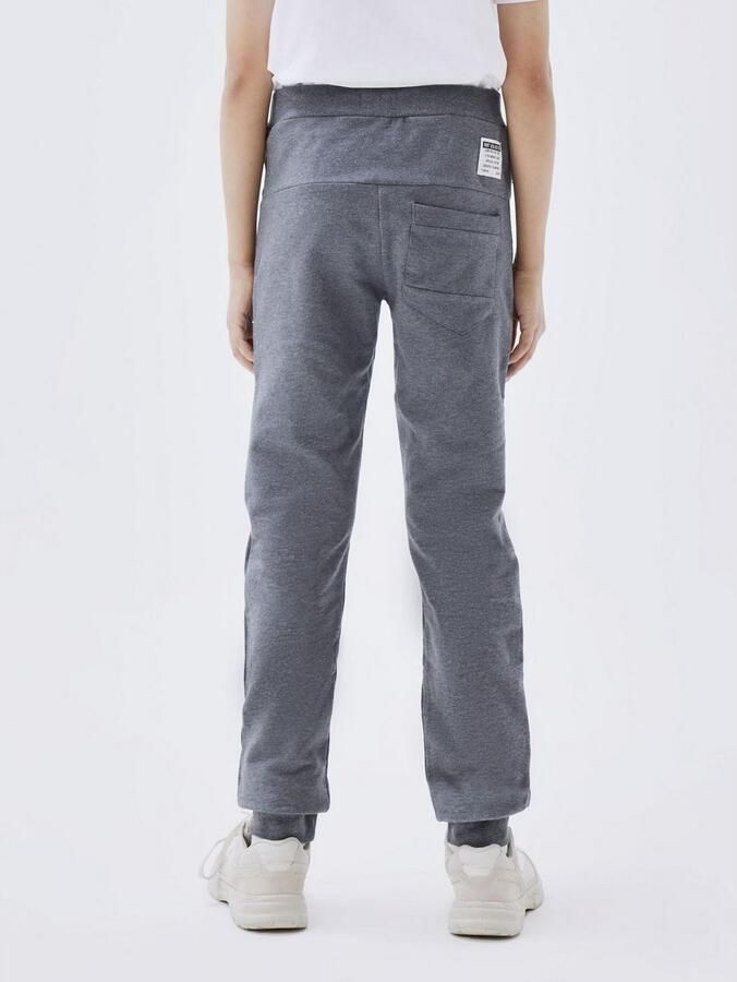 Name it KIDS broek NKMHONK donkergrijs melange Sweat Melée 104 - Foto 6