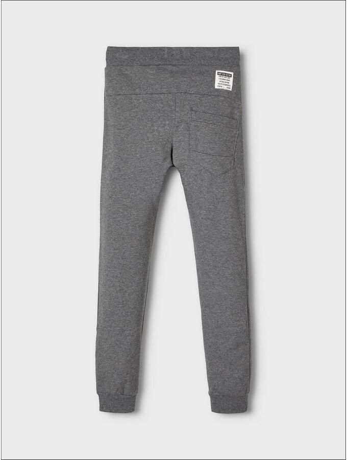 Name it KIDS broek NKMHONK donkergrijs melange Sweat Melée 104 - Foto 3