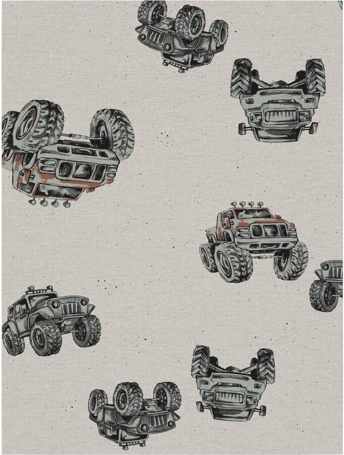 Name it MINI boxershort NMMTIGHTS MONSTER TRUCK set van 3 beige groen Jongens Stretchkatoen 104 - Foto 4