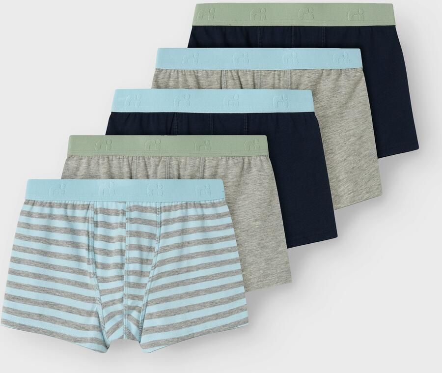 Name It Trunk NKMBOXER voor jongens met logo en zachte tailleband (set 5 stuks) - Foto 3