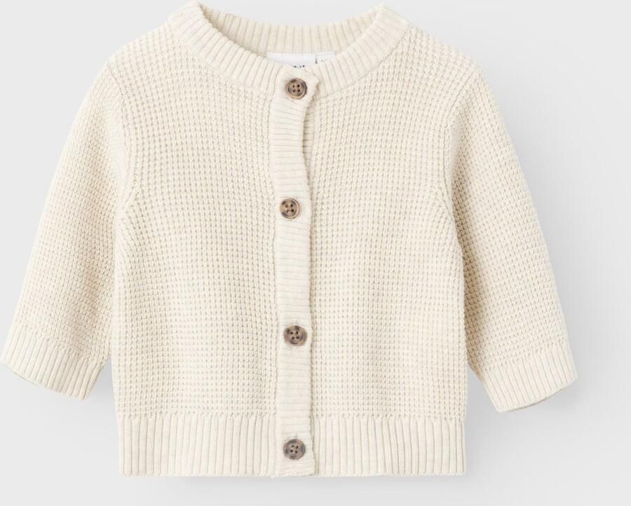 Name It Vest NBNBUBBA LS KNIT CARD NOOS in subtiel gestructureerde kwaliteit