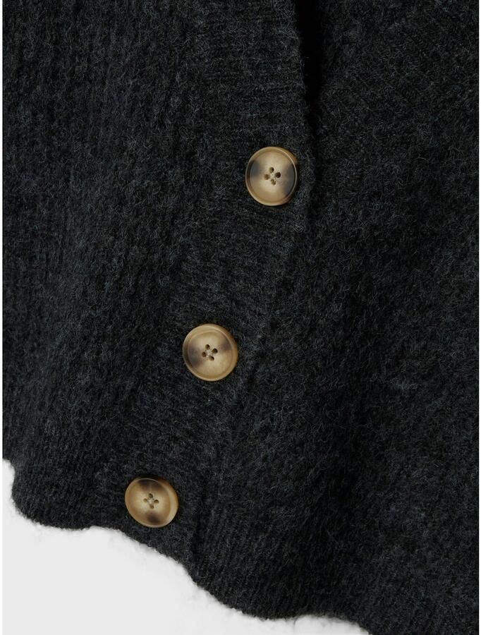 Name It Vest NKFHOLLY BOXY SHORT KNIT CARD NOOS in modieuze boxy-vorm met diepe v-hals - Foto 3