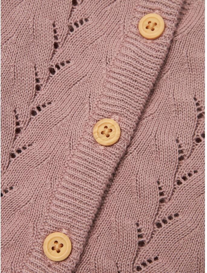 Name it MINI vest NMFBANNI mauve Roze Meisjes Katoen Ronde hals Effen 104