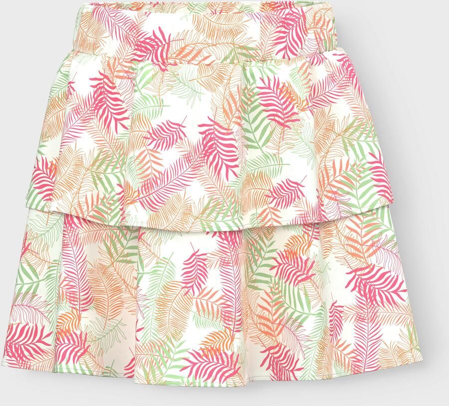 Name It Volantrok NKFVINAYA SKIRT FFF NOOS Kunstvezel Stretch All-over print