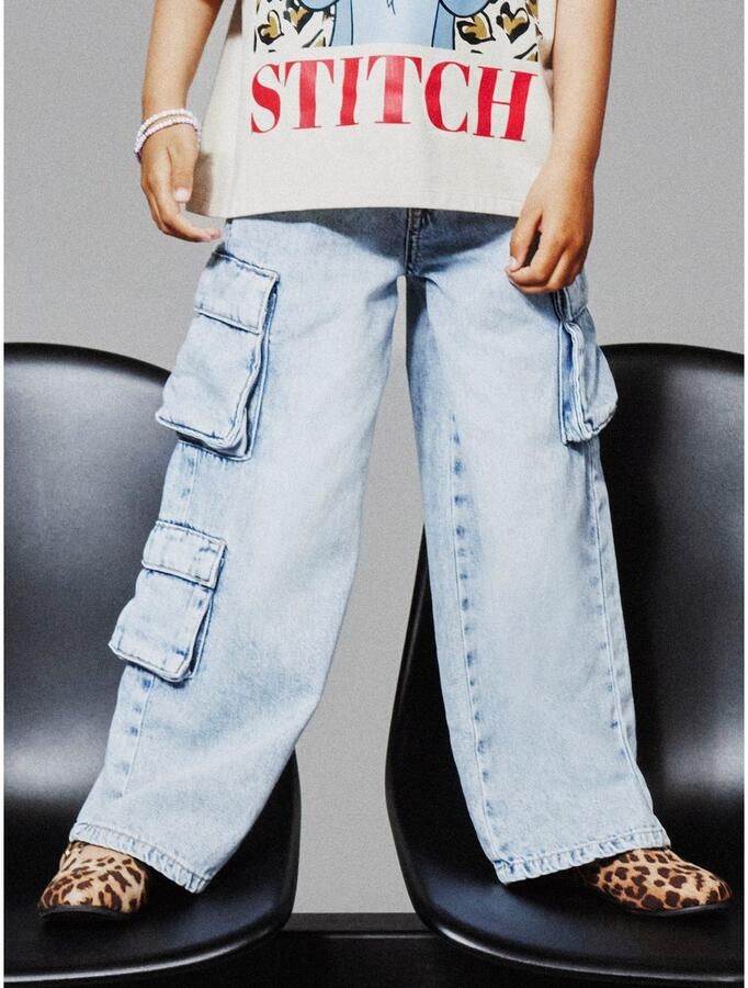 Name It Wijde jeans NKFBELLA WIDE CARGO JEANS 8772-BE NOOS - Foto 3