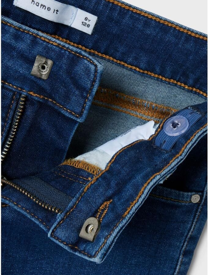 Name It Wijde jeans NKFPOLLY X-WIDE JEANS 3057-FR NOOS Katoenmix Wide Fit aan de benen lichte used look - Foto 3