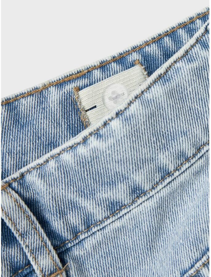 NAME IT KIDS wide leg regular waist jeans light blue bleached - Foto 4