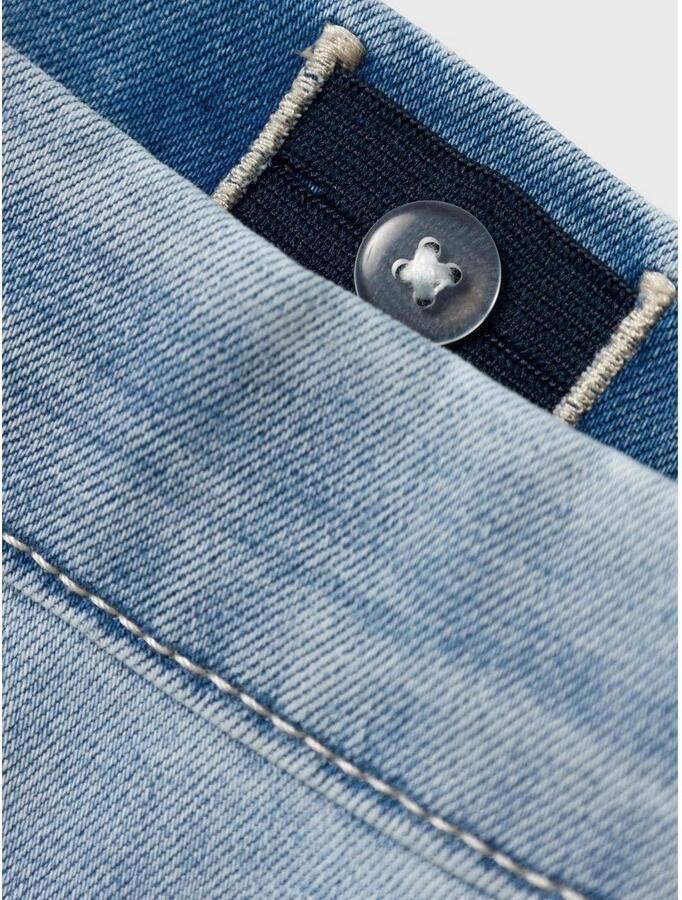 Name it KIDS wide leg jeans NKFROSE light blue denim Blauw Meisjes Stretchdenim 164 - Foto 4