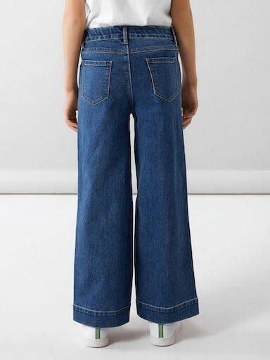 Name it KIDS wide leg jeans NKFROSE medium blue denim Blauw Meisjes Stretchdenim 128 - Foto 5