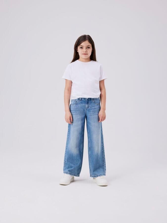 Name It Wijde jeans NKFROSE voor meisjes met wijde pijpen en klassieke pasvorm - Foto 4