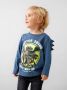 Name it MINI longsleeve NMMJINUS JURASSIC met printopdruk blauw Jongens Stretchkatoen Ronde hals 122 128 - Thumbnail 1