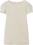 Name it MINI ribgebreid T-shirt NMFKAB met kant ecru Meisjes Stretchkatoen Ronde hals 122 128 - Thumbnail 1