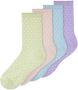 NAME IT KIDS sokken NKFTIERRA met stippen set van 4 pastel - Thumbnail 2