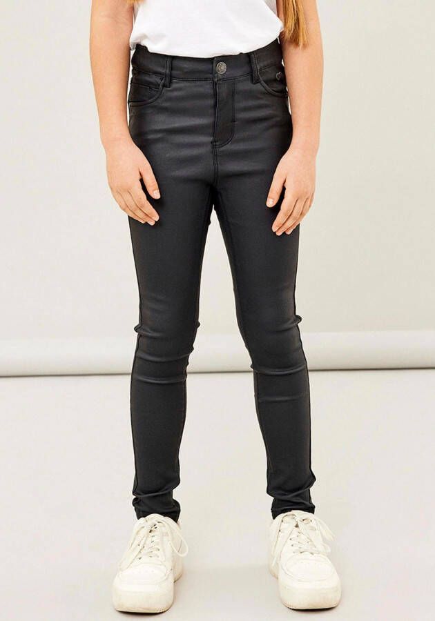 NAME IT KIDS coated skinny jeans NKFPOLLY black denim - Foto 2