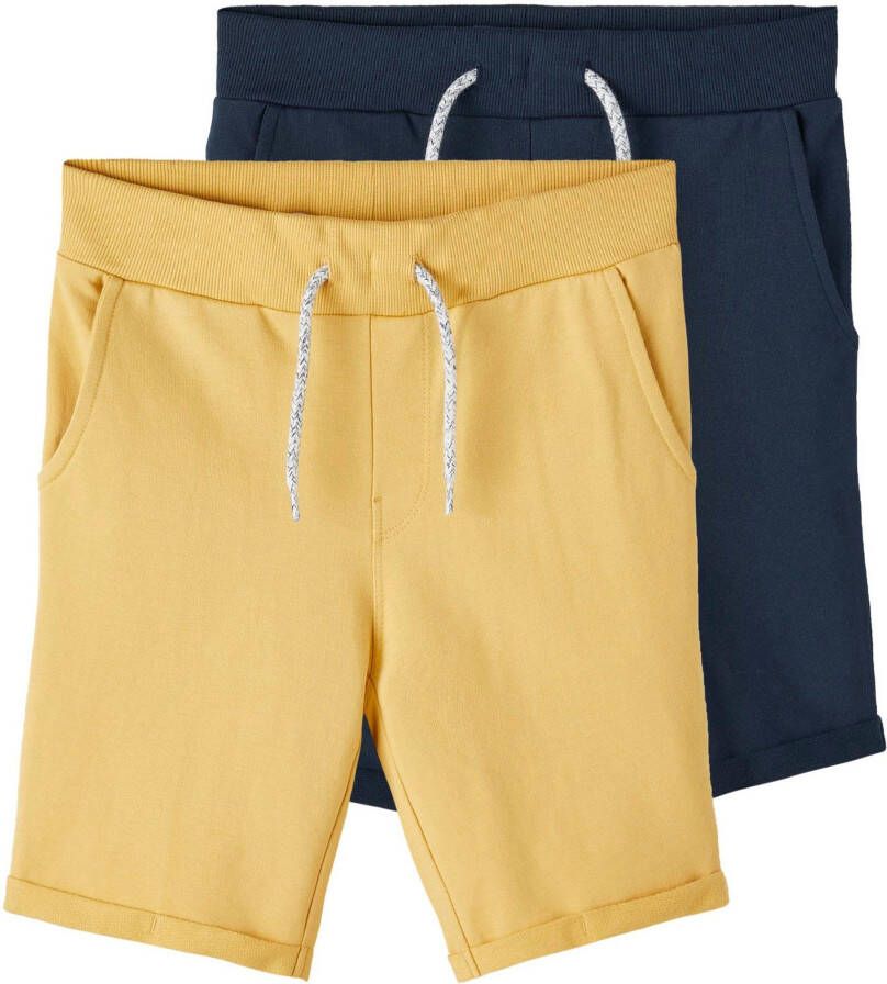 Name It Sweatshort NKMVERMO 2P LONG SWE SHORTS UNB F NOOS (set 2-delig)