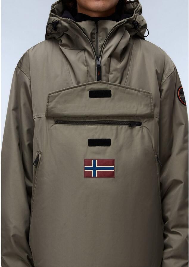 Napapijri Anorak Rainforest regular fit met zijdelingse ritssluiting ventilatieoogjes - Foto 4