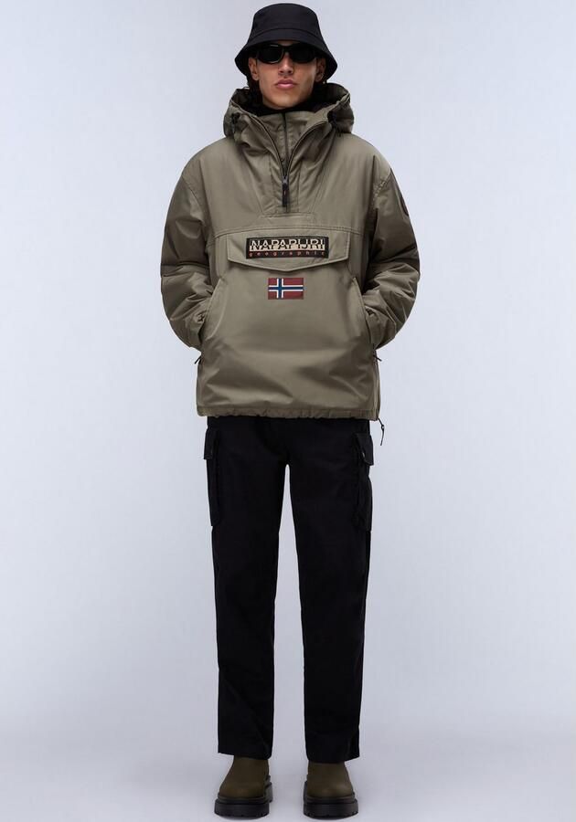 Napapijri Anorak Rainforest regular fit met zijdelingse ritssluiting ventilatieoogjes - Foto 8