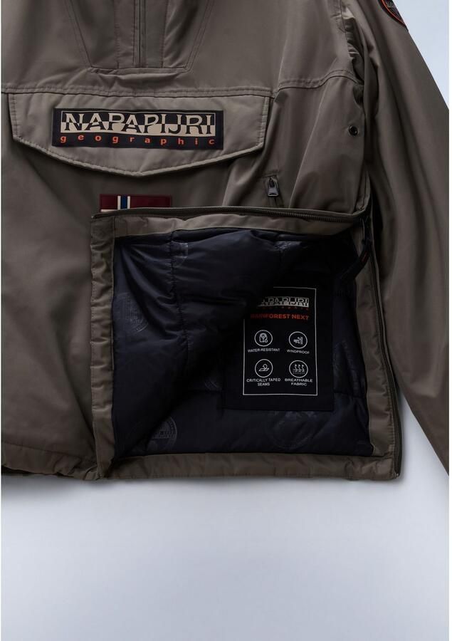 Napapijri Anorak Rainforest regular fit met zijdelingse ritssluiting ventilatieoogjes - Foto 5