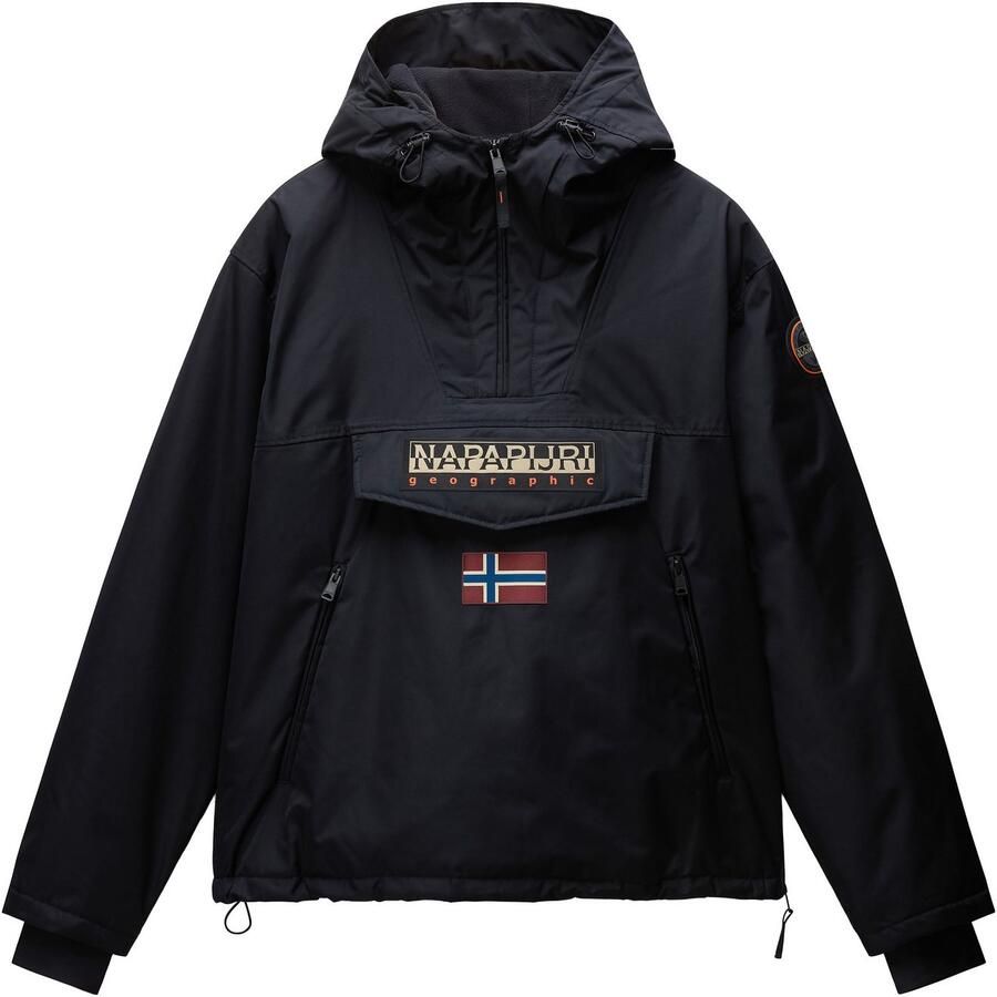 Napapijri Anorak Rainforest regular fit met zijdelingse ritssluiting ventilatieoogjes