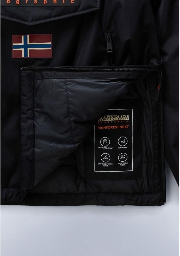 Napapijri Anorak Rainforest regular fit met zijdelingse ritssluiting ventilatieoogjes - Foto 4