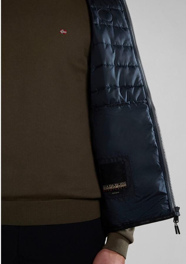 Napapijri Bodywarmer Met merklabel aan de zijkant en binnen met staande kraag - Foto 3