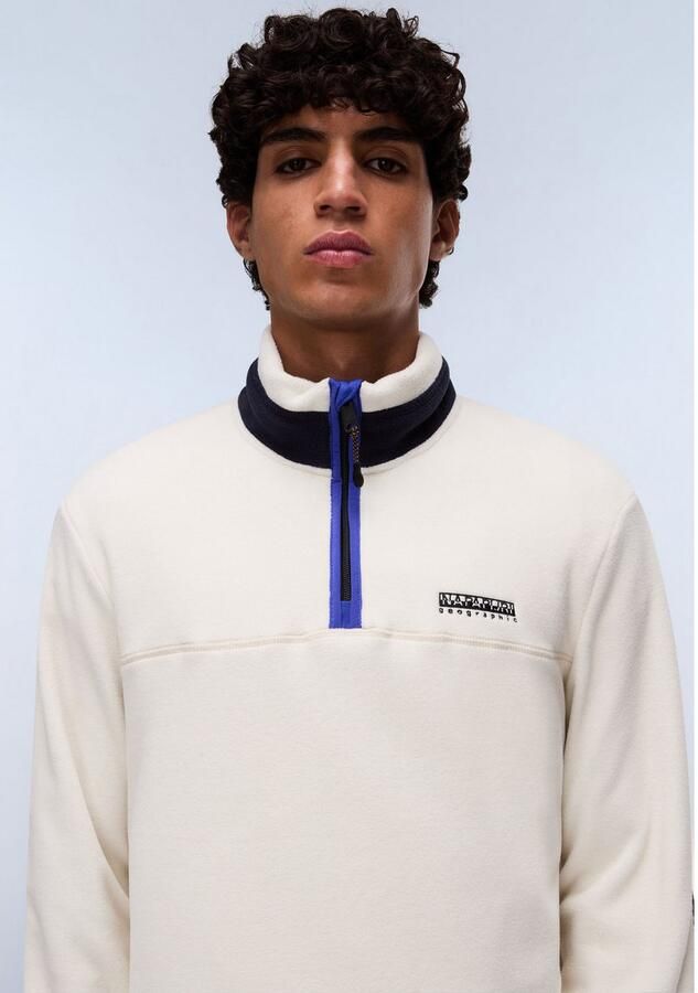 Napapijri Fleecetrui DERGANA met staande kraag en ritssluiting - Foto 3