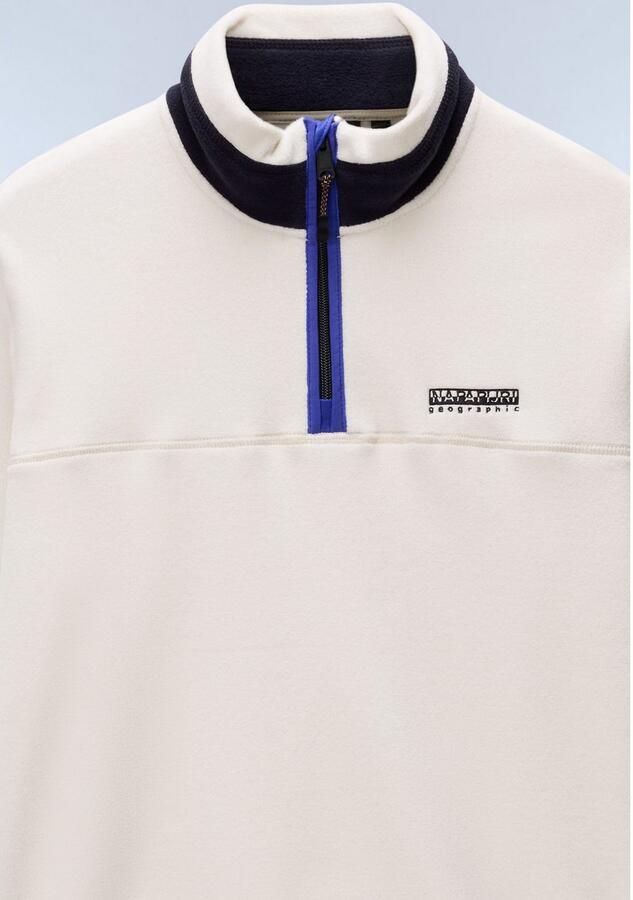 Napapijri Fleecetrui DERGANA met staande kraag en ritssluiting - Foto 4