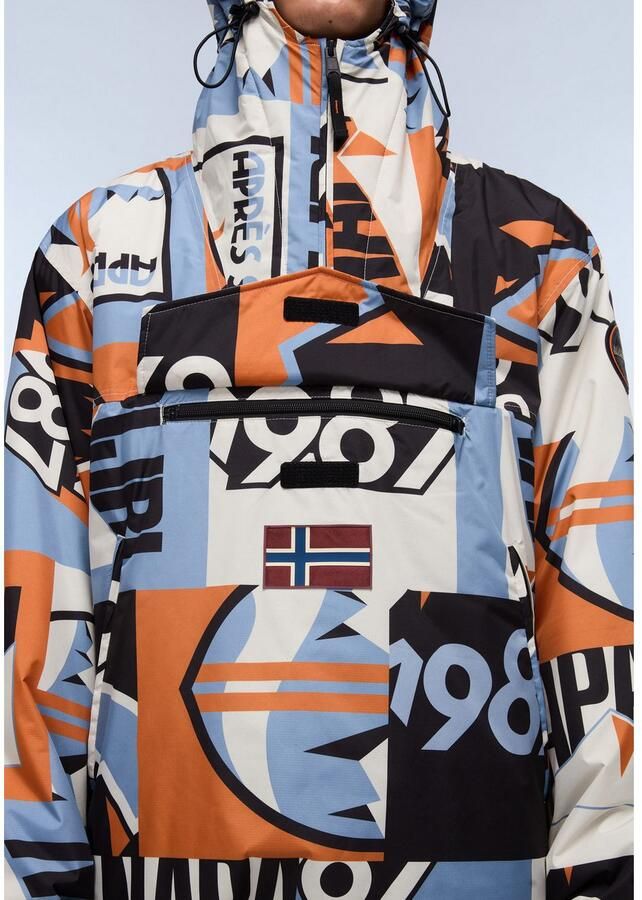 Napapijri Functioneel jack Next Regular fit met capuchon en opstaande kraag - Foto 3