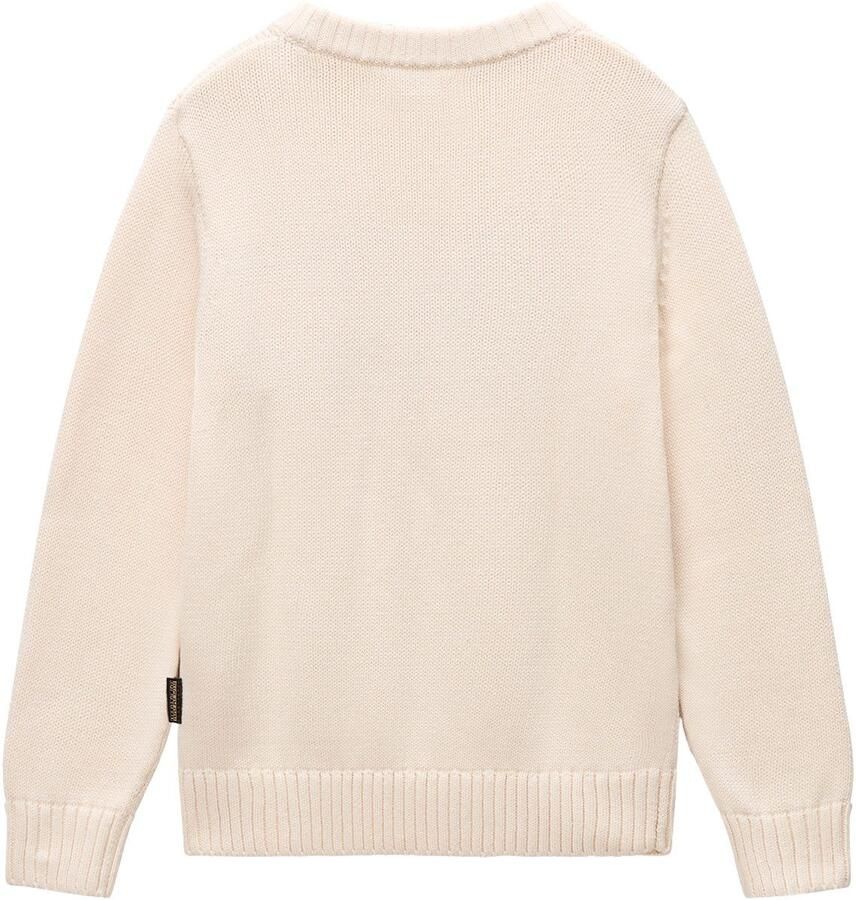 Napapijri Gebreide trui Ronde hals geribde boorden