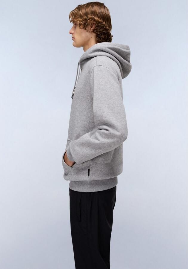 Napapijri Suze Overhead Logo Hoodie Grey- Heren Grey - Foto 4