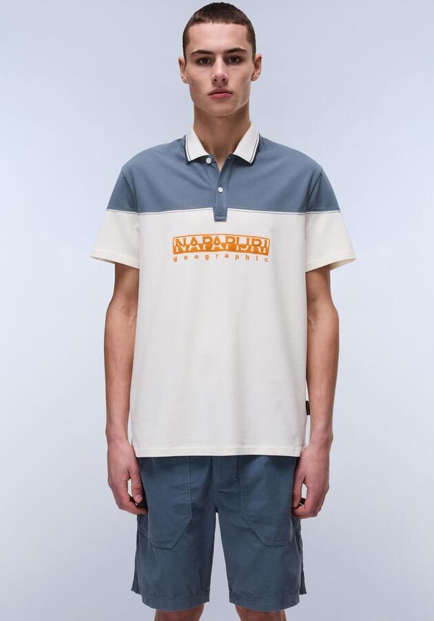 Napapijri Poloshirt E-SATURNIA SS Met geborduurd merkembleem op de borst - Foto 4