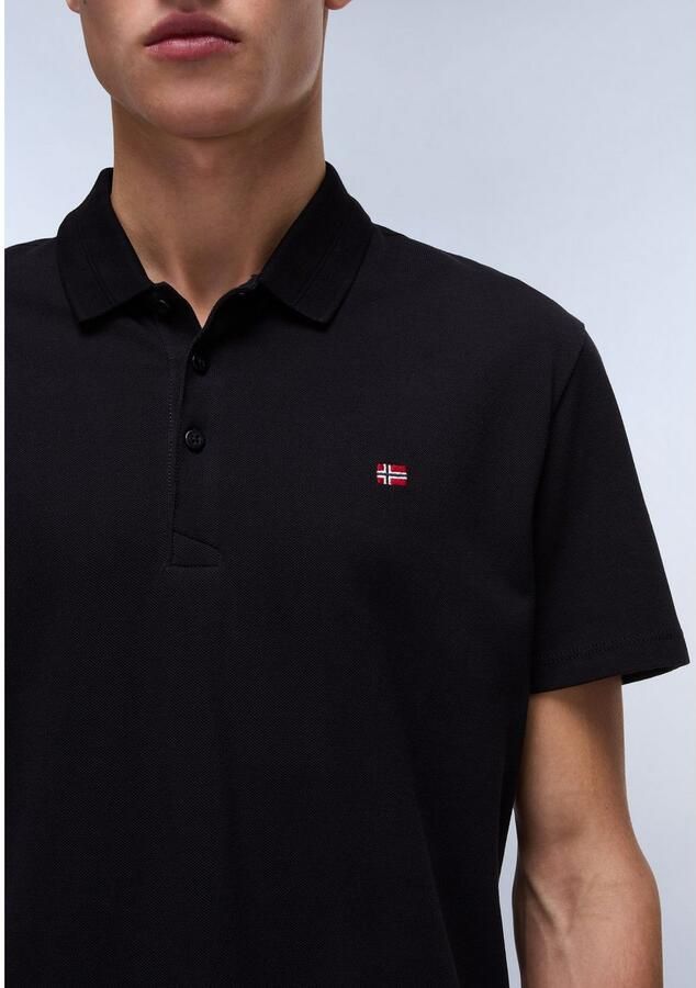 Napapijri Ealis Micro Flag Polo Shirt Black- Heren Black - Foto 2