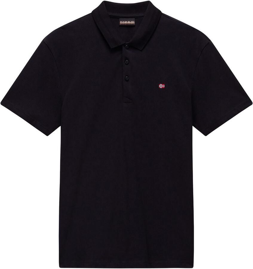 Napapijri Ealis Micro Flag Polo Shirt Black- Heren Black