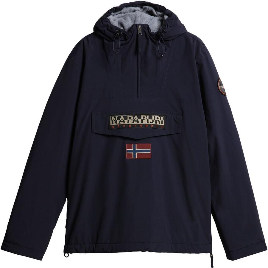 Napapijri Blauwe Regenwoud Jas Lange Mouwen Capuchon Blue Heren - Foto 3