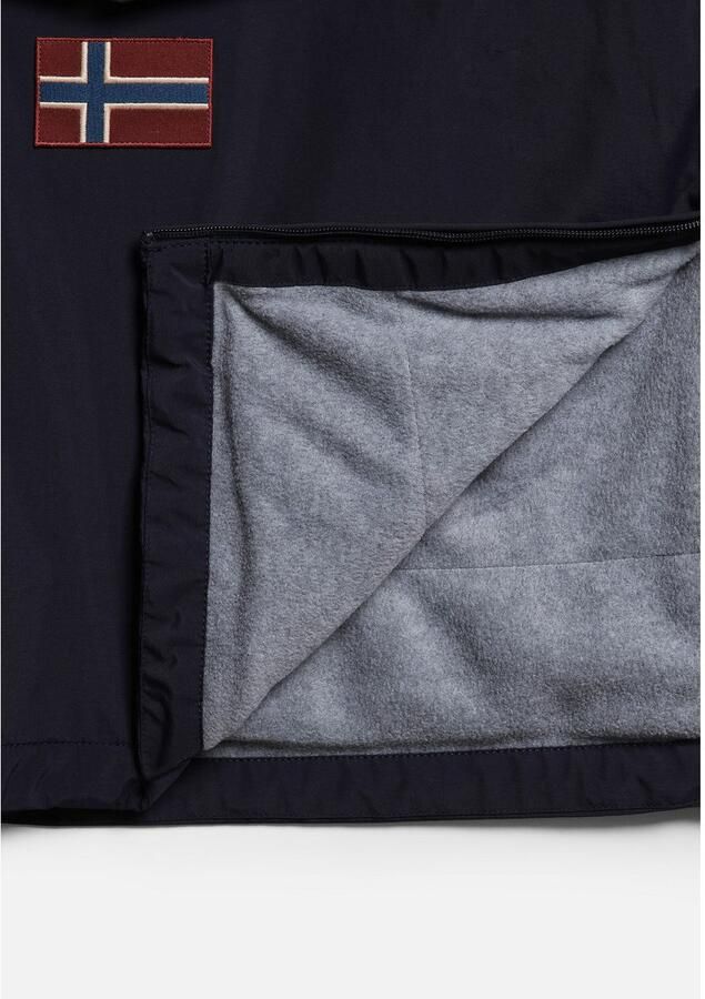 Napapijri Blauwe Regenwoud Jas Lange Mouwen Capuchon Blue Heren - Foto 2