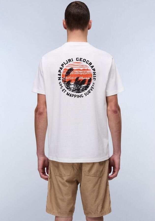 Napapijri Shirt met korte mouwen S-VIGNONI BACK SS Met een ronde hals - Foto 4