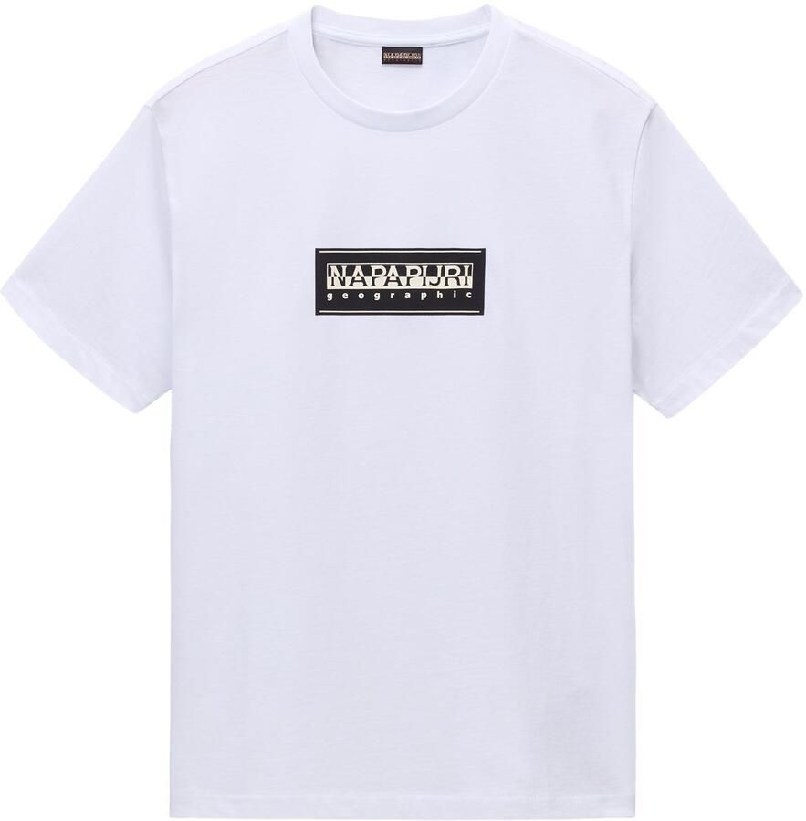 Napapijri T-shirt S-BOX LOGO met silikonprint