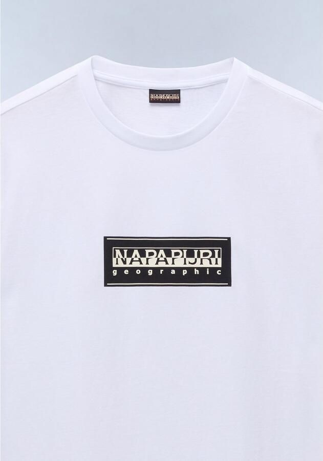 Napapijri T-shirt S-BOX LOGO met silikonprint - Foto 3