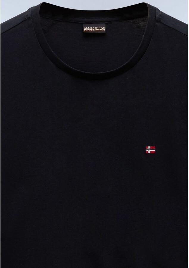 Napapijri Salis Small Logo T-Shirt Black- Heren Black - Foto 4